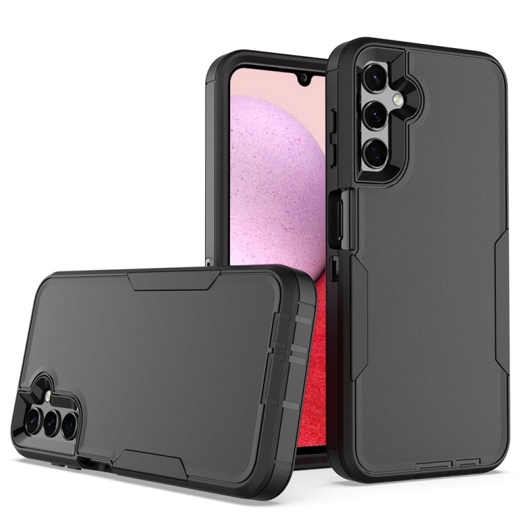 Black 2 in 1 Magnetic PC + TPU Phone Case for Samsung Galaxy A14 5G, showcasing its sleek design and protective features.